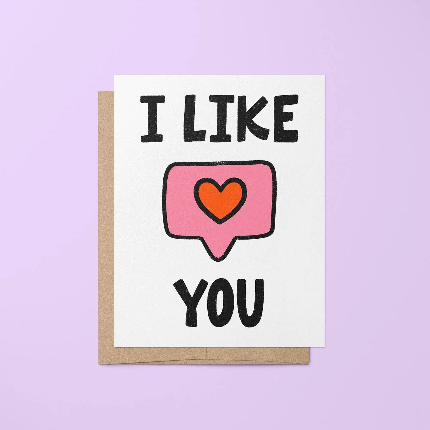 I Like You greeting card - MangoIllustrated - Greeting Cards