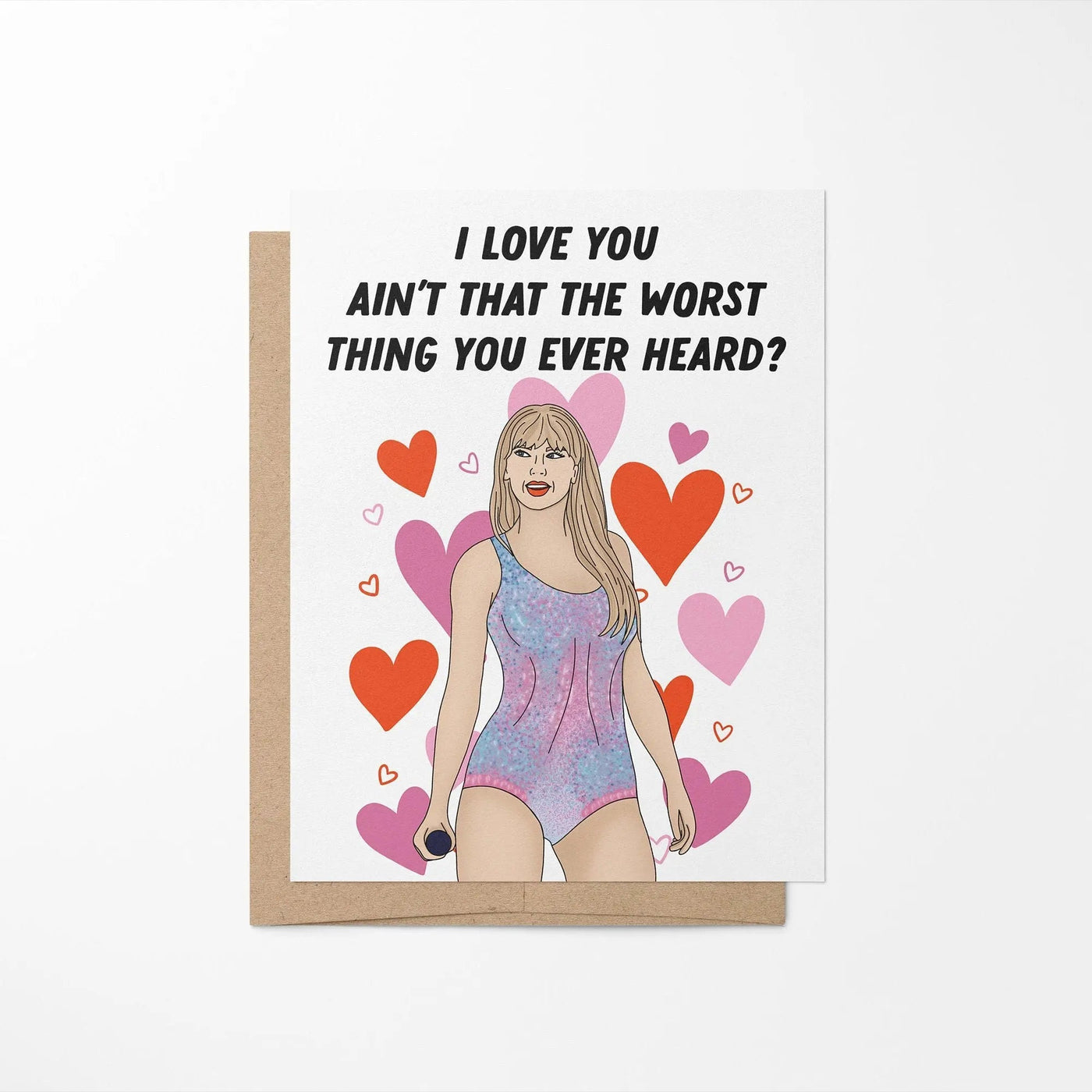 I love you ain't that the worst thing you've ever heard greeting card - MangoIllustrated - Greeting Cards