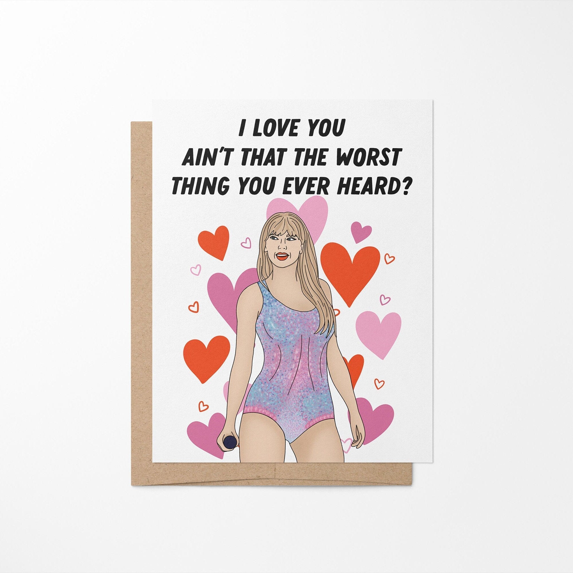 I love you ain't that the worst thing you've ever heard greeting card - MangoIllustrated - Greeting Cards