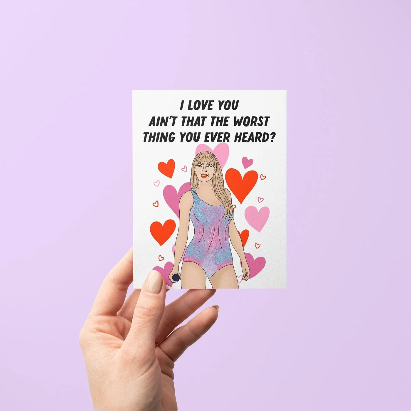 I love you ain't that the worst thing you've ever heard greeting card - MangoIllustrated - Greeting Cards