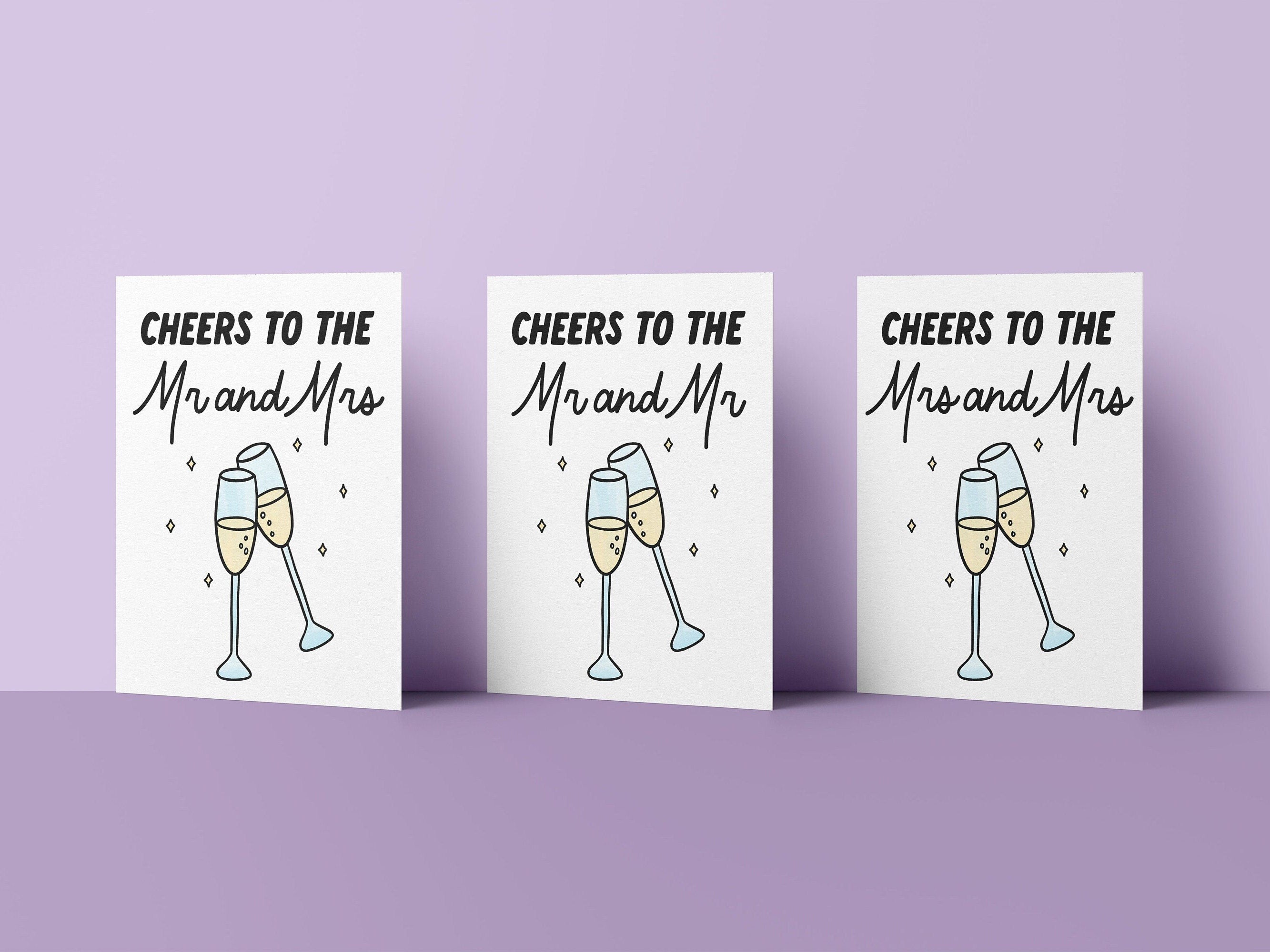 Cheers to the Couple card