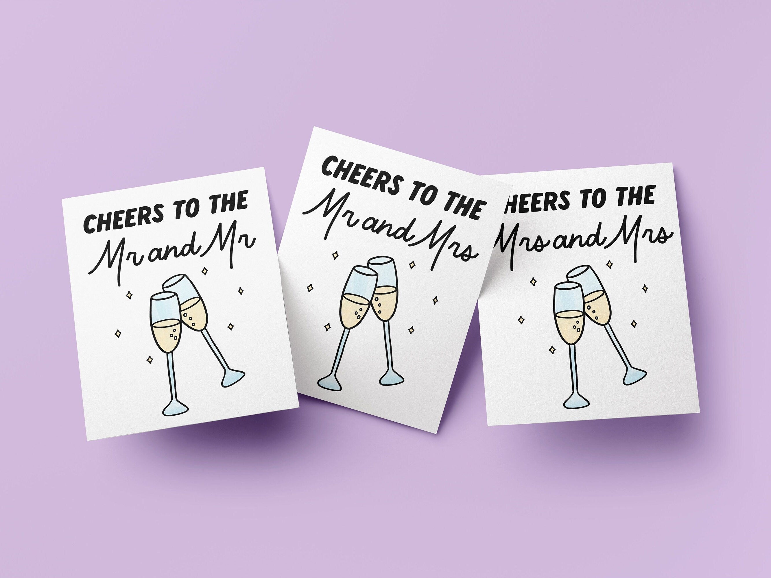 Cheers to the Couple card