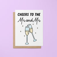 Cheers to the Couple card