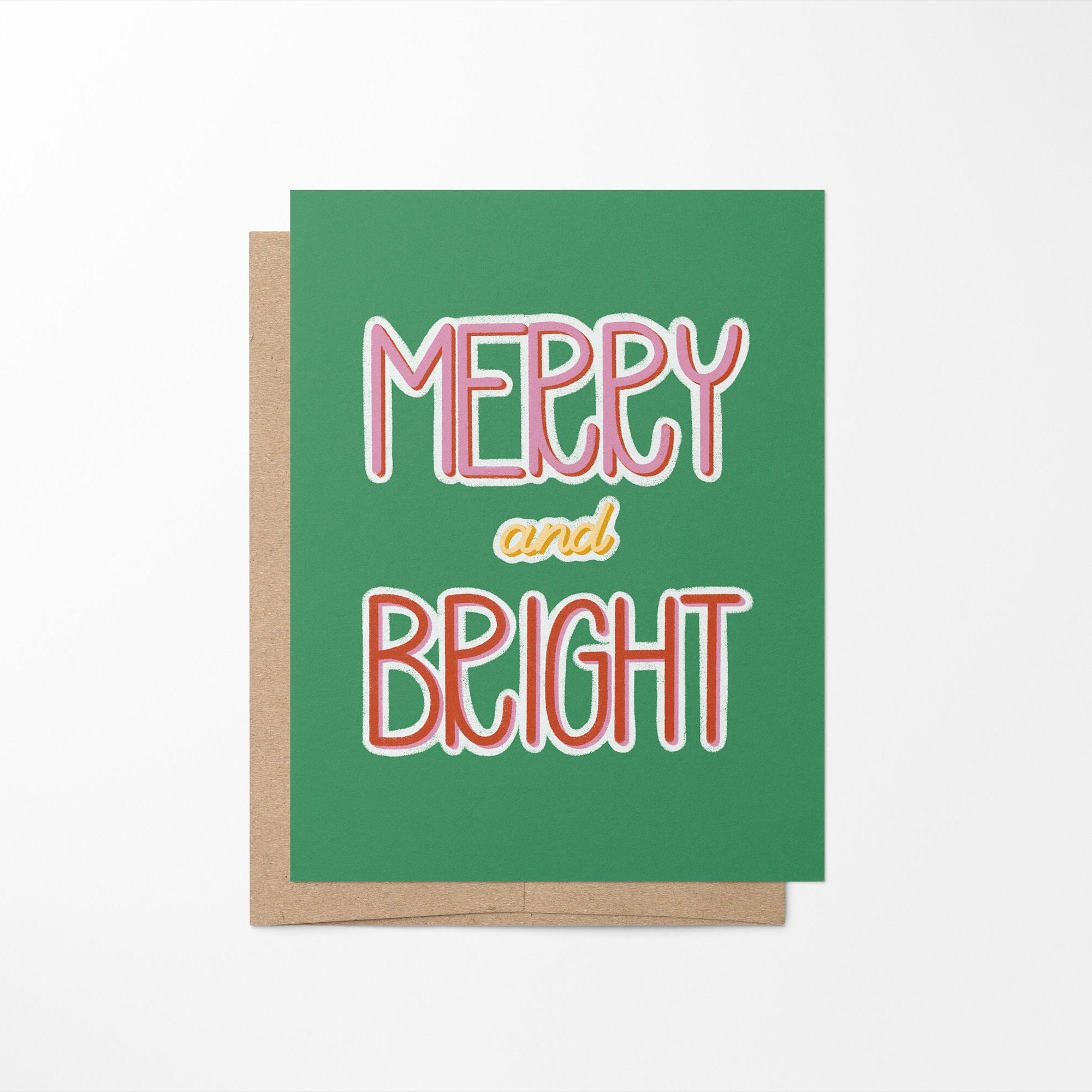 Merry and Bright Christmas card