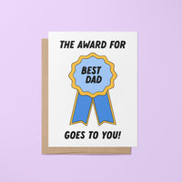 Best Dad Award card