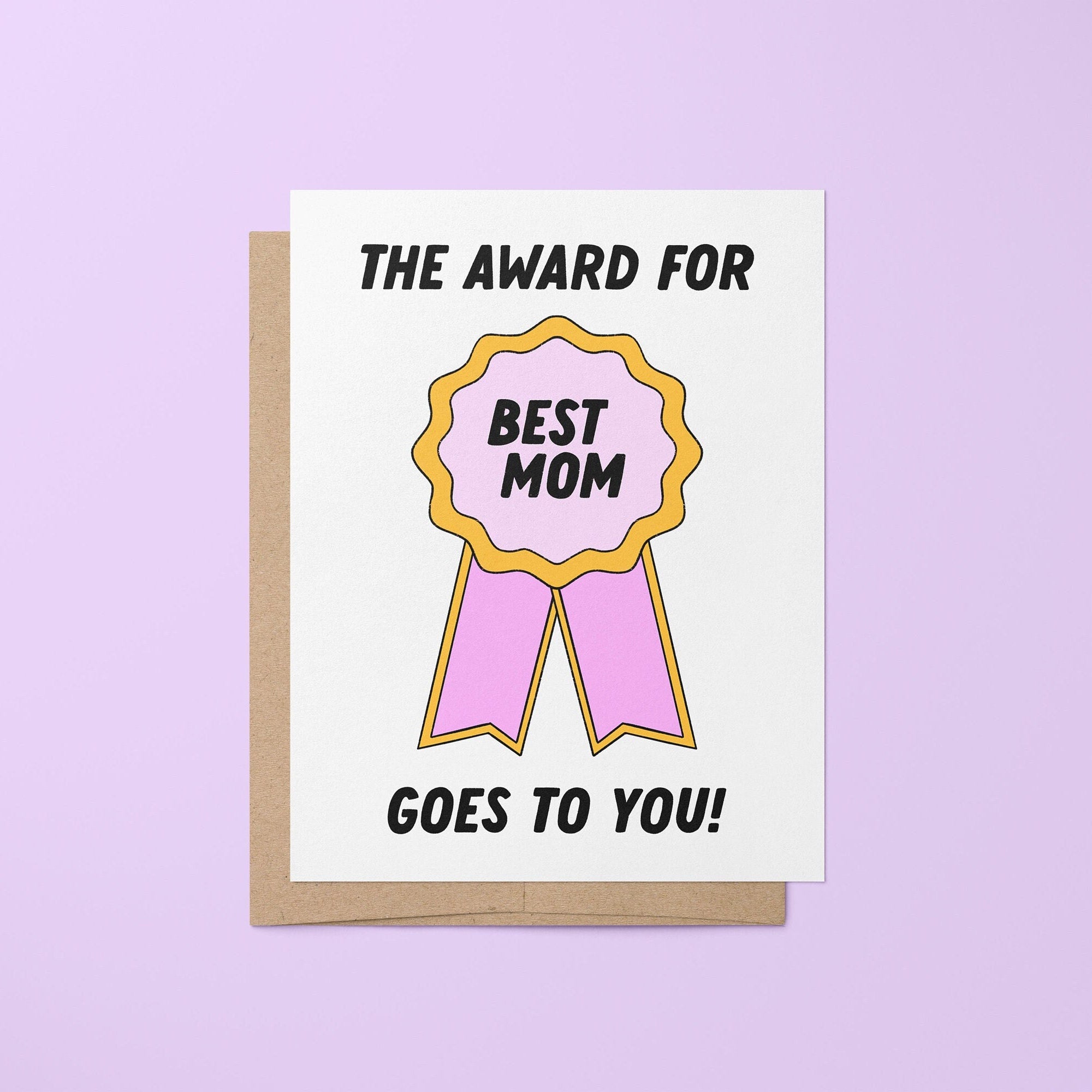 Best Mom Award card