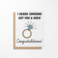 I heard someone got you a rock card