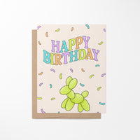 Confetti Happy Birthday card