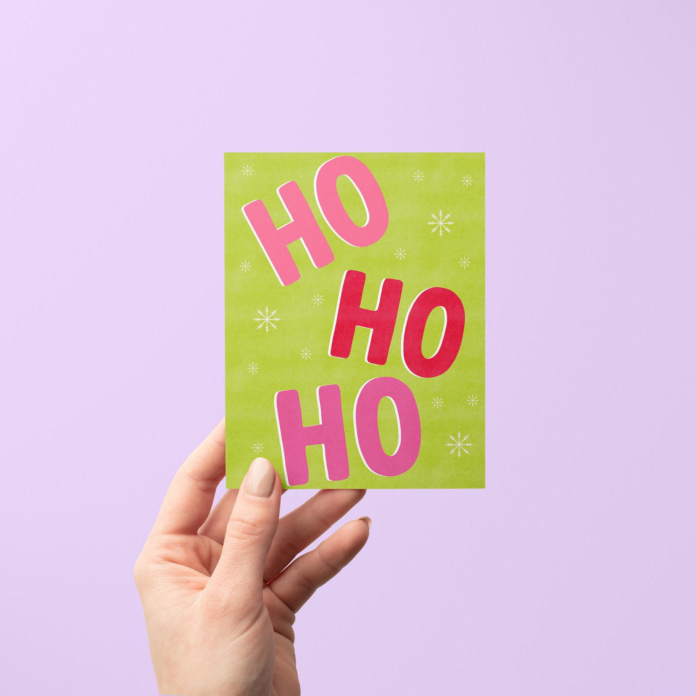 Ho ho ho holiday greeting card