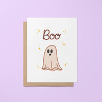 BOO Ghost halloween card