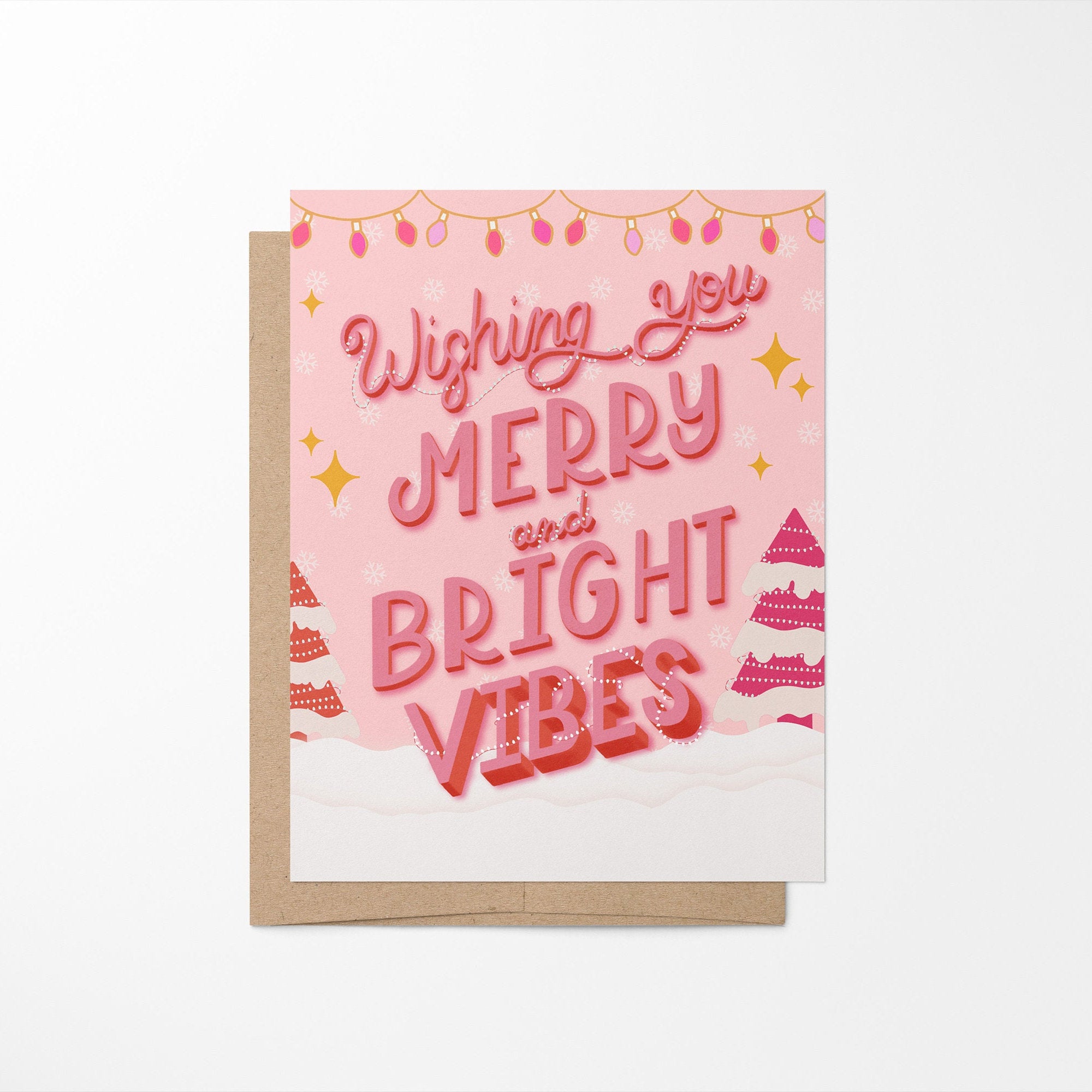 Merry and Bright Vibes card