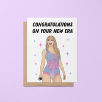 Congratulations on your new era greeting card