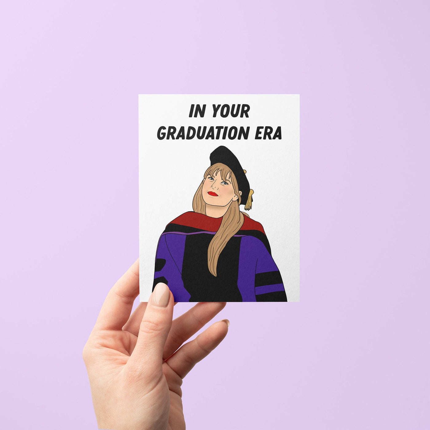 In your graduation era card