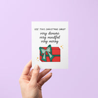 Very demure Christmas card, TikTok trend christmas gift, tiktok very demure, trending christmas card for bestie, very demure very mindful