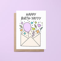 happy birth-yayyy birthday card