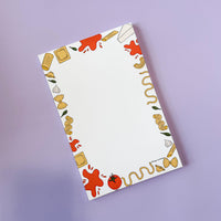 Pasta notepad, Italian food notepad