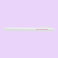 Fuck the patriarchy pen, feminist pen, gift for feminist