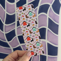 Dog doodles bookmark