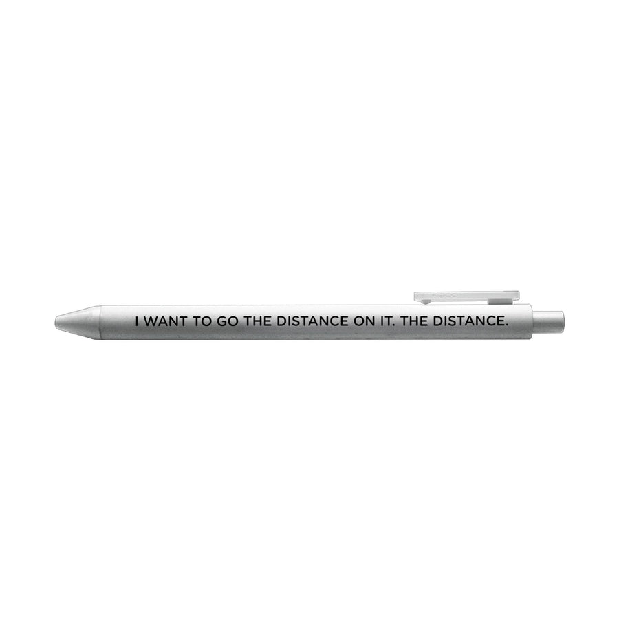 I want to go the distance on it the distance pen, rhoslc pen, Lisa Barlow pen, real housewives pen