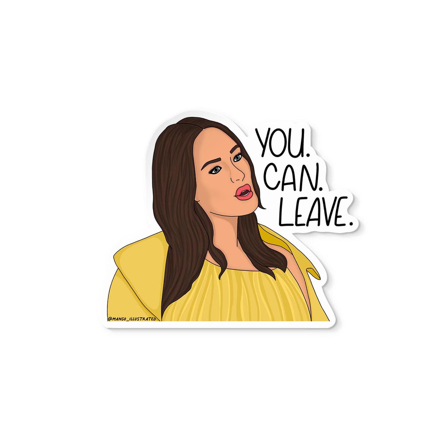 You can leave sticker, RHOSLC sticker, real housewives sticker