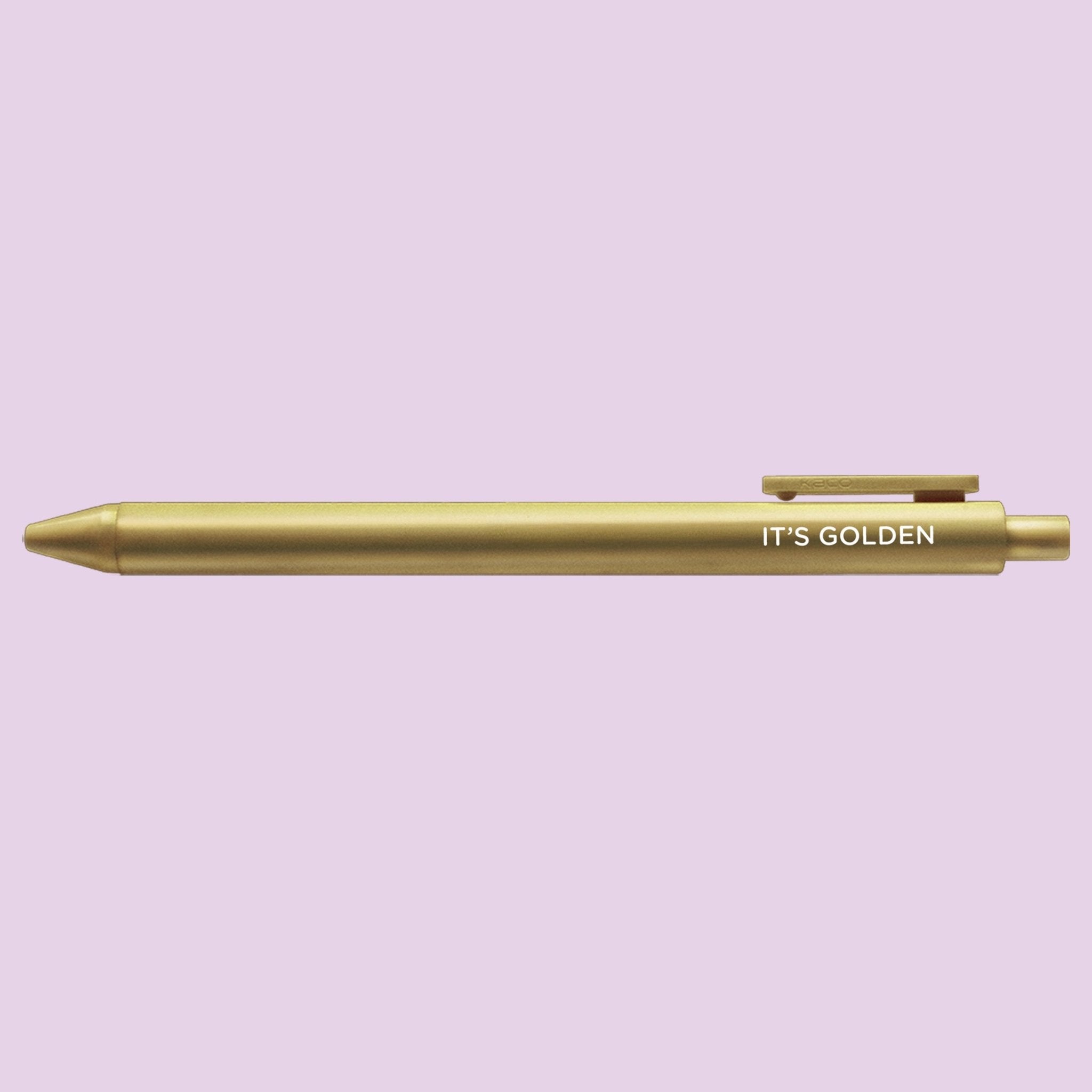 It's Golden jotter gel pen - MangoIllustrated - Pens