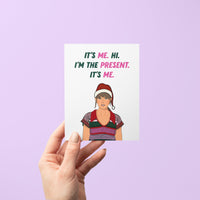 It's me hi I'm the present it's me greeting card - Taylor Swift Christmas Card - MangoIllustrated - Greeting Cards