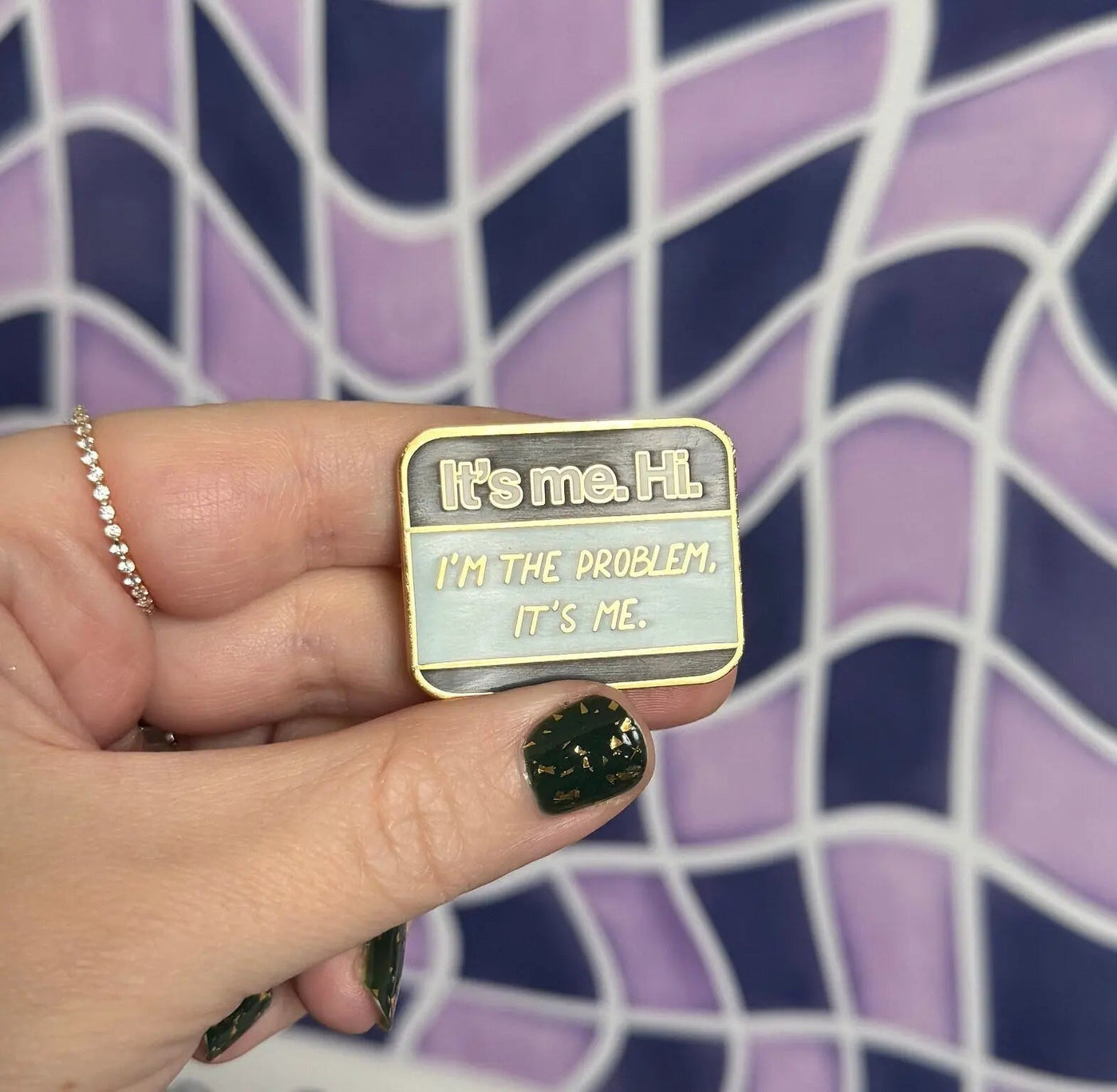 It’s me Hi I’m the problem It’s Me enamel pin - MangoIllustrated - Accessories