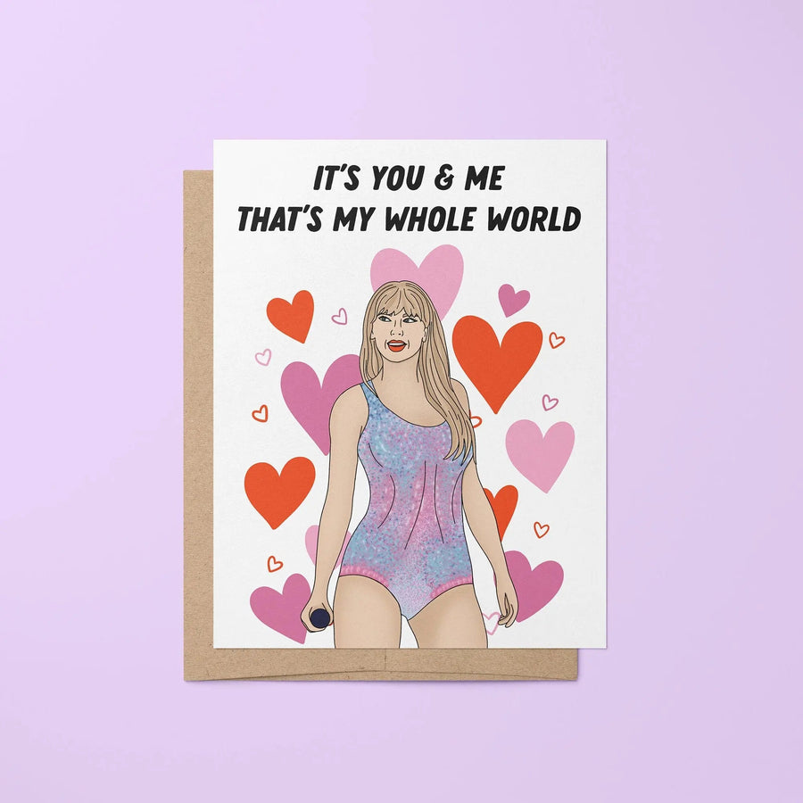 It's You and Me That's My Whole World card - MangoIllustrated - Greeting Cards