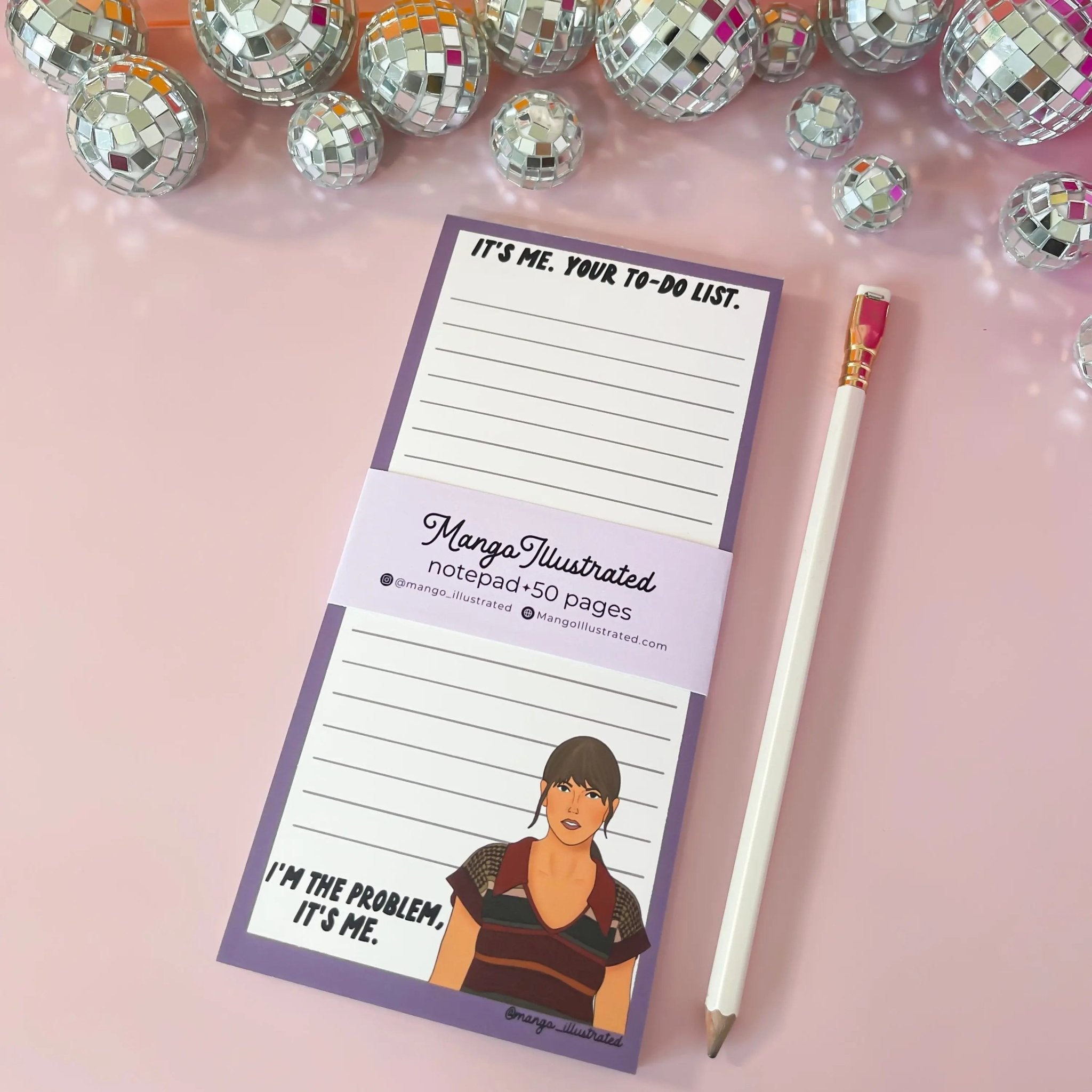 Lavender Anti - Hero notepad - MangoIllustrated - Notepad