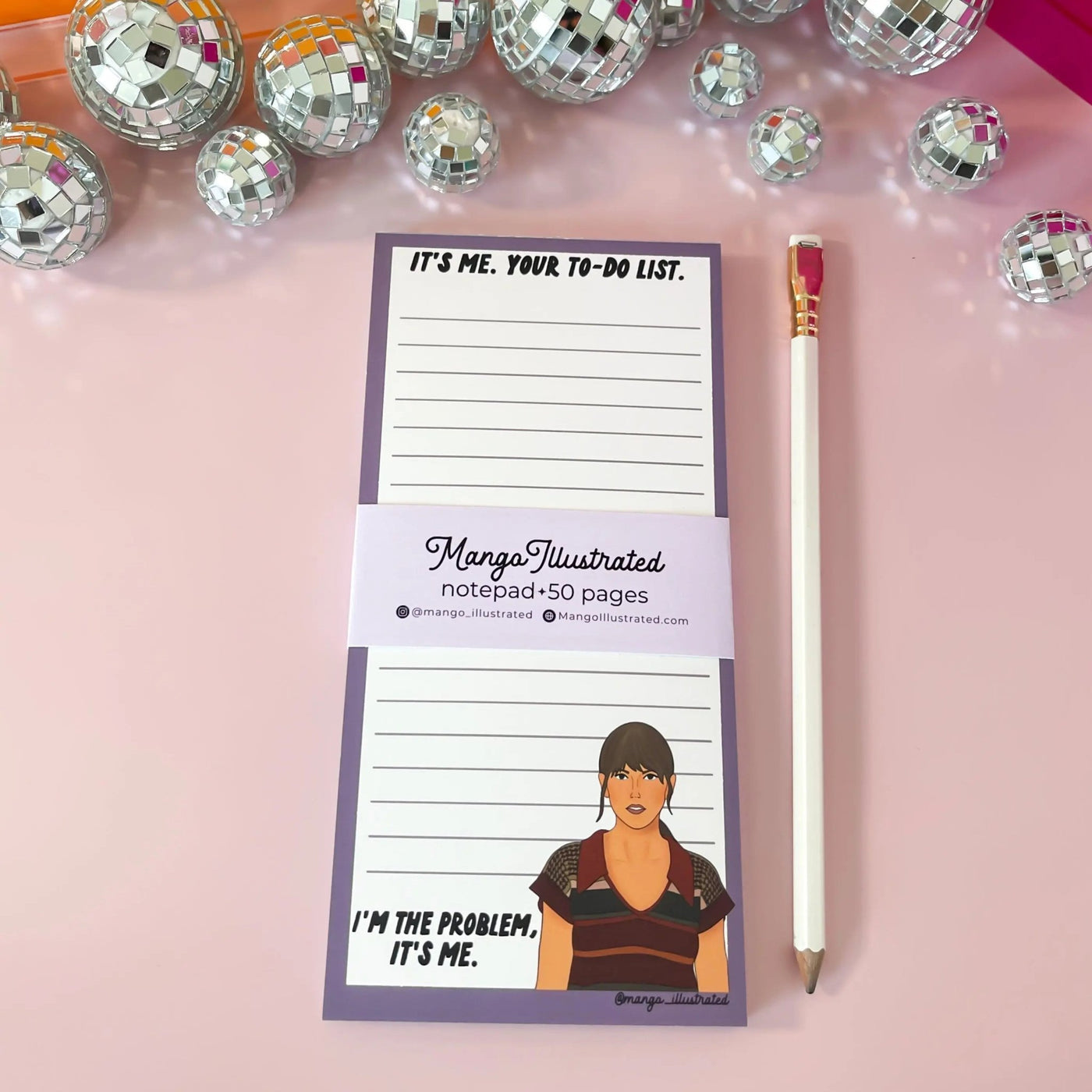 Lavender Anti - Hero notepad - MangoIllustrated - Notepad