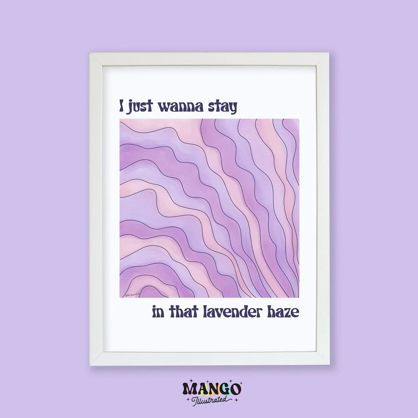 Lavender Haze fine art print - MangoIllustrated - Physical Art Print