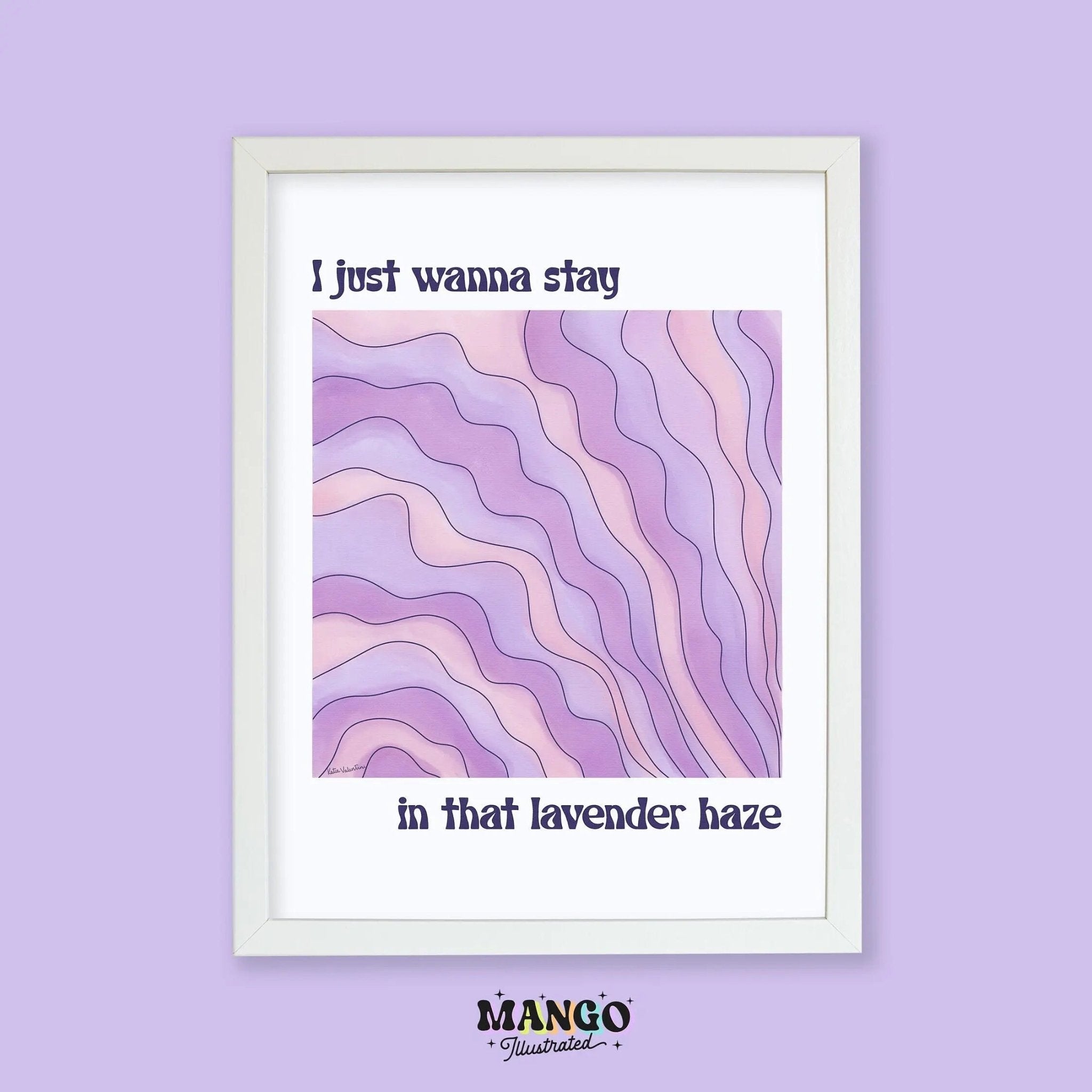 Lavender Haze fine art print - MangoIllustrated - Physical Art Print