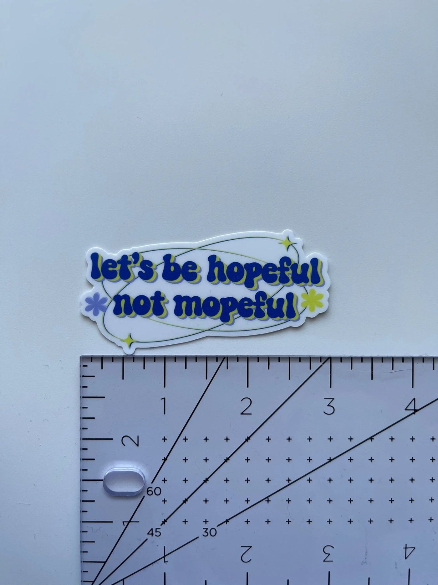 Let’s be hopeful, not mopeful sticker - MangoIllustrated - Sticker