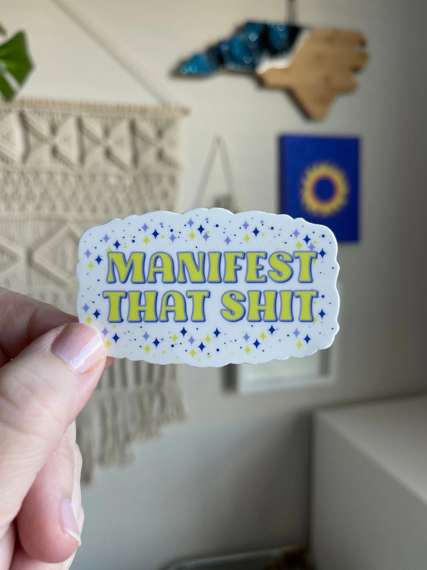 Manifest that shit sticker - MangoIllustrated - Sticker