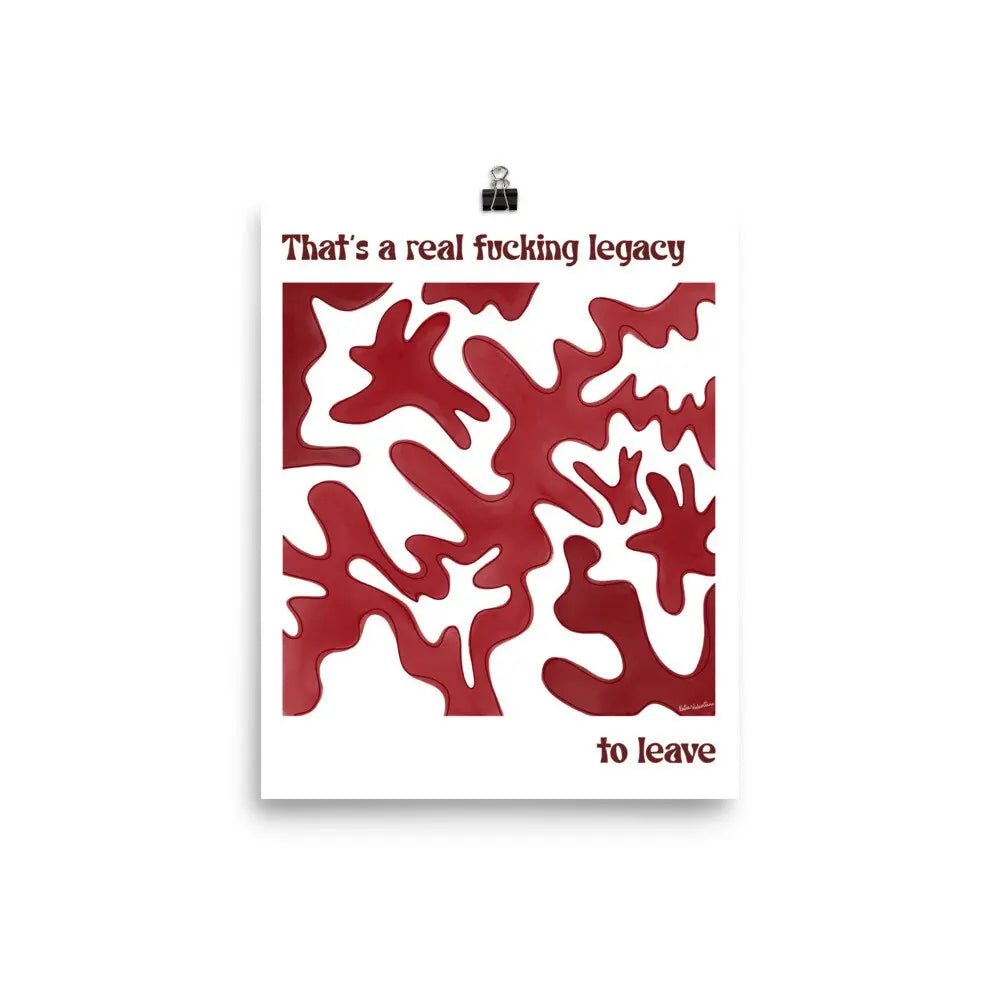 Maroon fine art print - MangoIllustrated - Physical Art Print