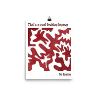 Maroon fine art print - MangoIllustrated - Physical Art Print