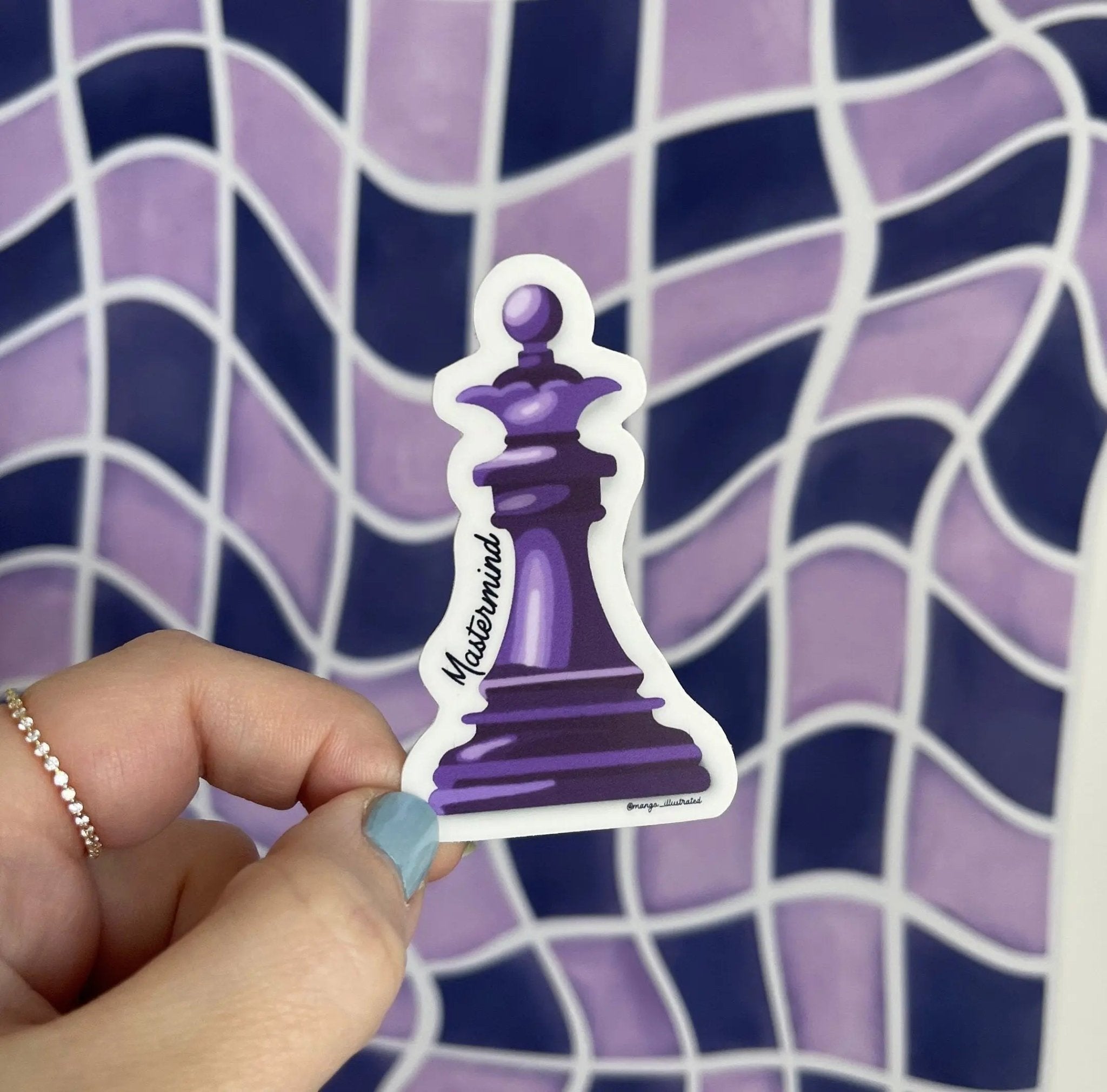 Mastermind chess piece sticker - MangoIllustrated - Sticker