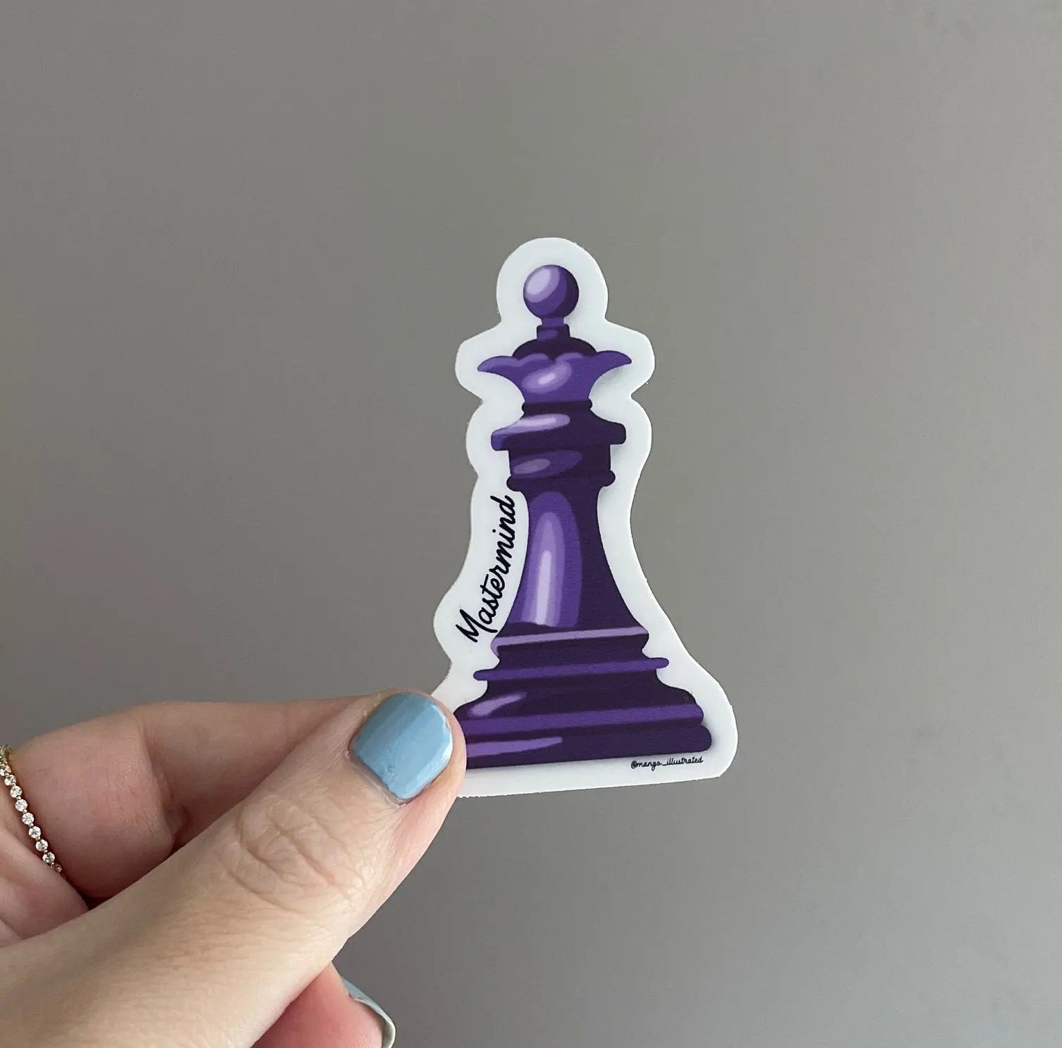 Mastermind chess piece sticker - MangoIllustrated - Sticker