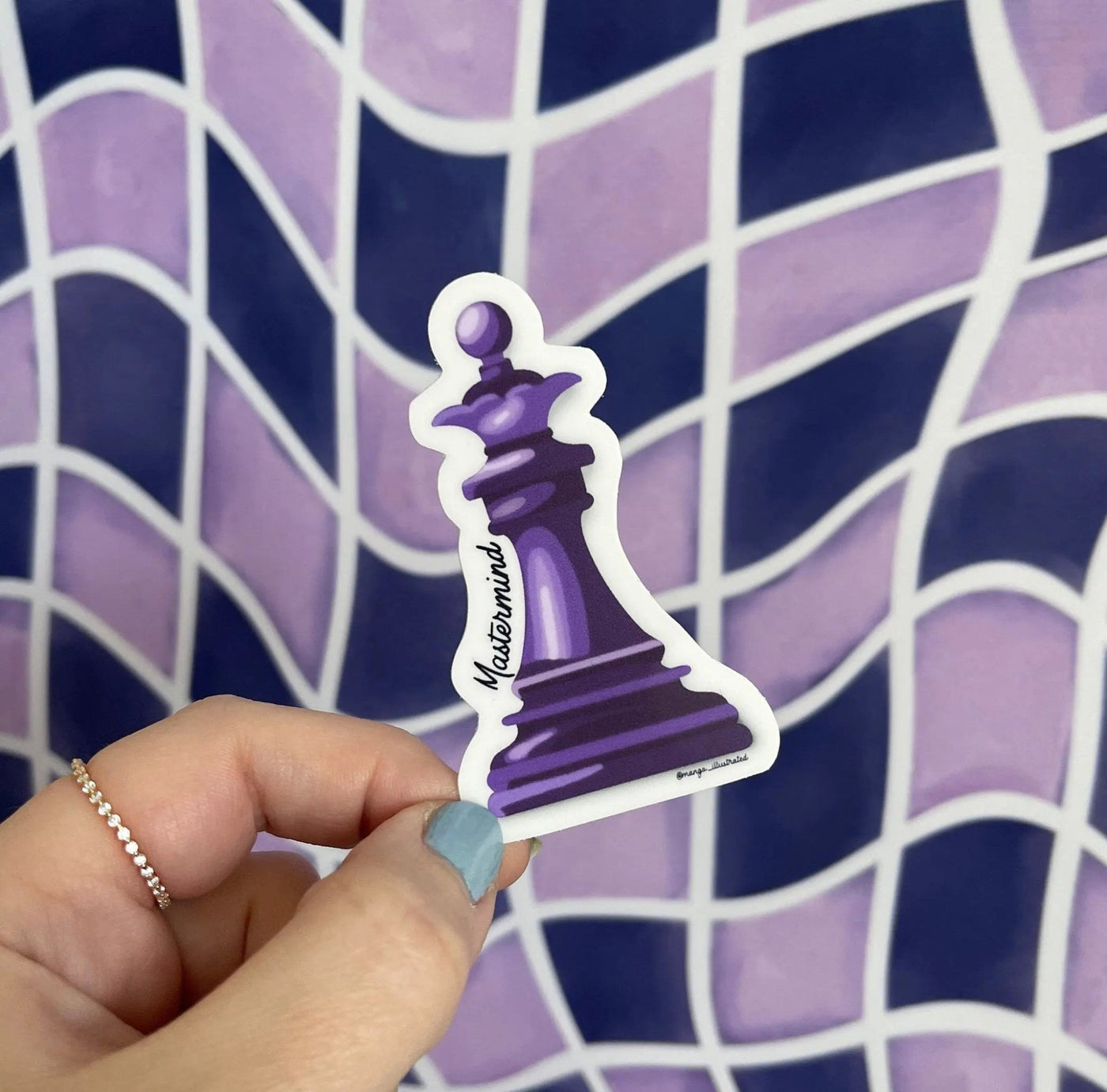 Mastermind chess piece sticker - MangoIllustrated - Sticker