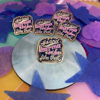 Me and Karma Vibe Like That enamel pin - MangoIllustrated - Accessories
