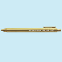 Me and Karma Vibe Like That jotter gel pen - MangoIllustrated - Pens