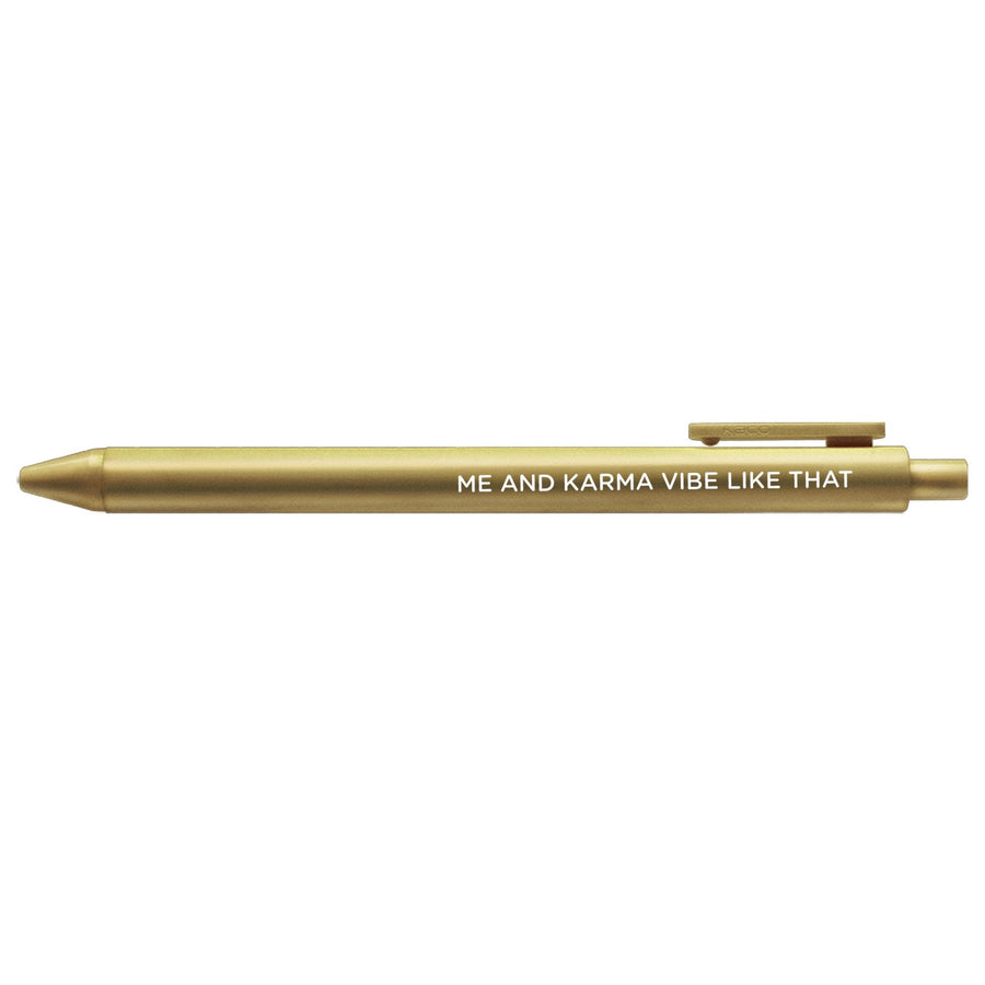 Me and Karma Vibe Like That jotter gel pen - MangoIllustrated - Pens