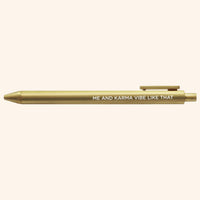 Me and Karma Vibe Like That jotter gel pen - MangoIllustrated - Pens