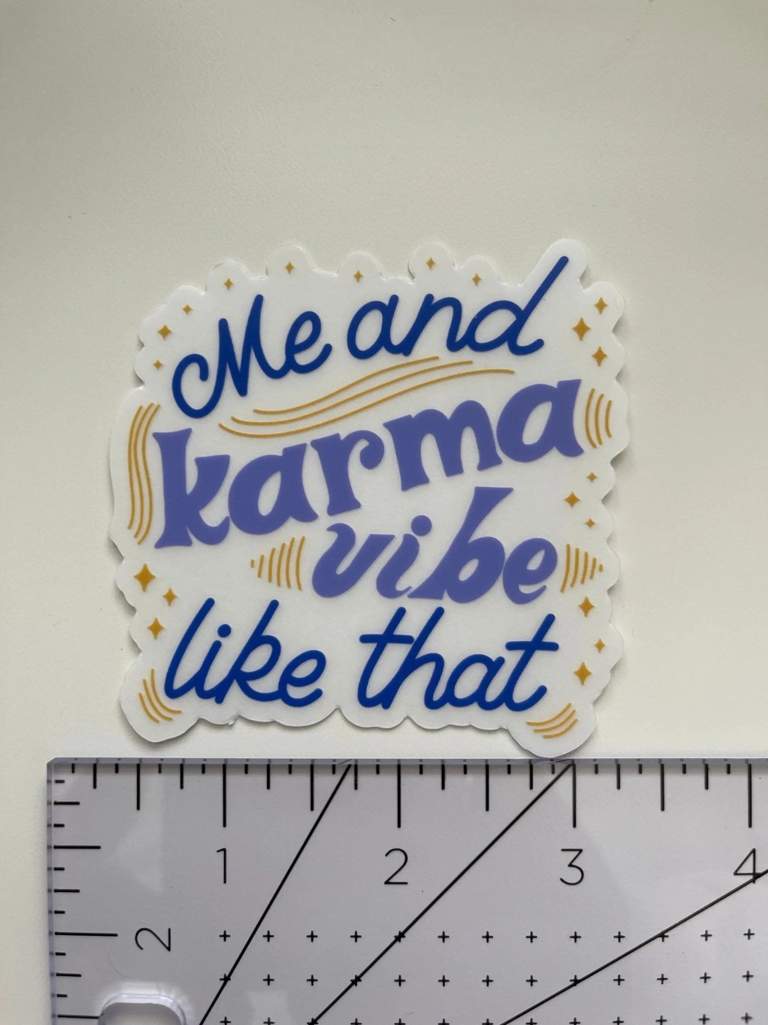 Me and Karma Vibe Like That sticker - MangoIllustrated - Sticker