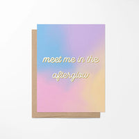 Meet Me In the Afterglow greeting card - MangoIllustrated - Greeting Cards