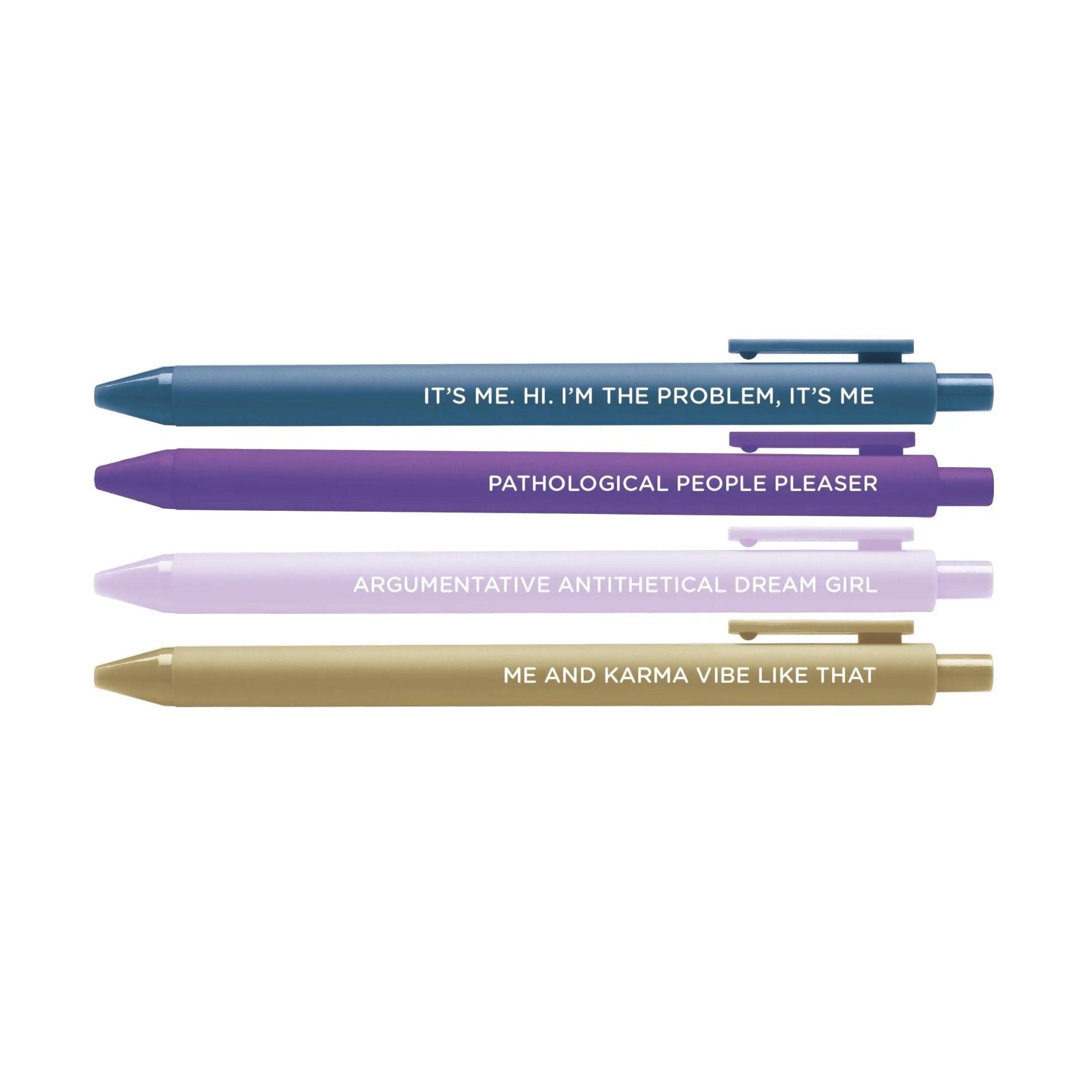 Midnight Musings jotter gel pen set - MangoIllustrated - Pens