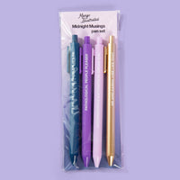 Midnight Musings jotter gel pen set - MangoIllustrated - Pens