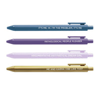 Midnight Musings jotter gel pen set - MangoIllustrated - Pen Sets