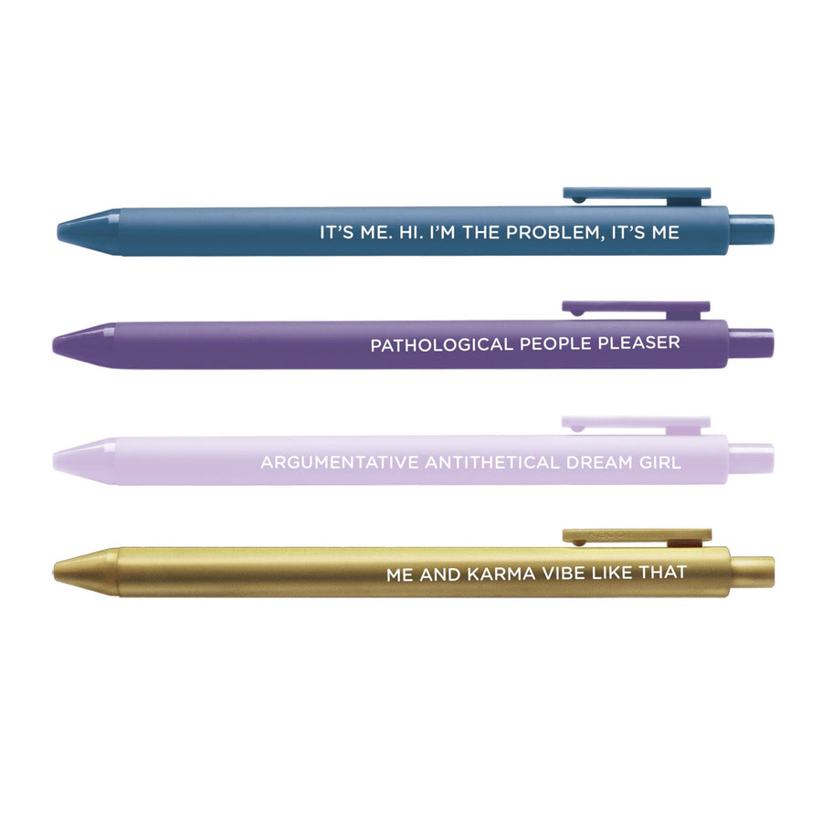 Midnight Musings jotter gel pen set - MangoIllustrated - Pen Sets