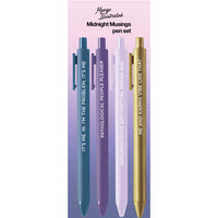 Midnight Musings jotter gel pen set - MangoIllustrated - Pen Sets